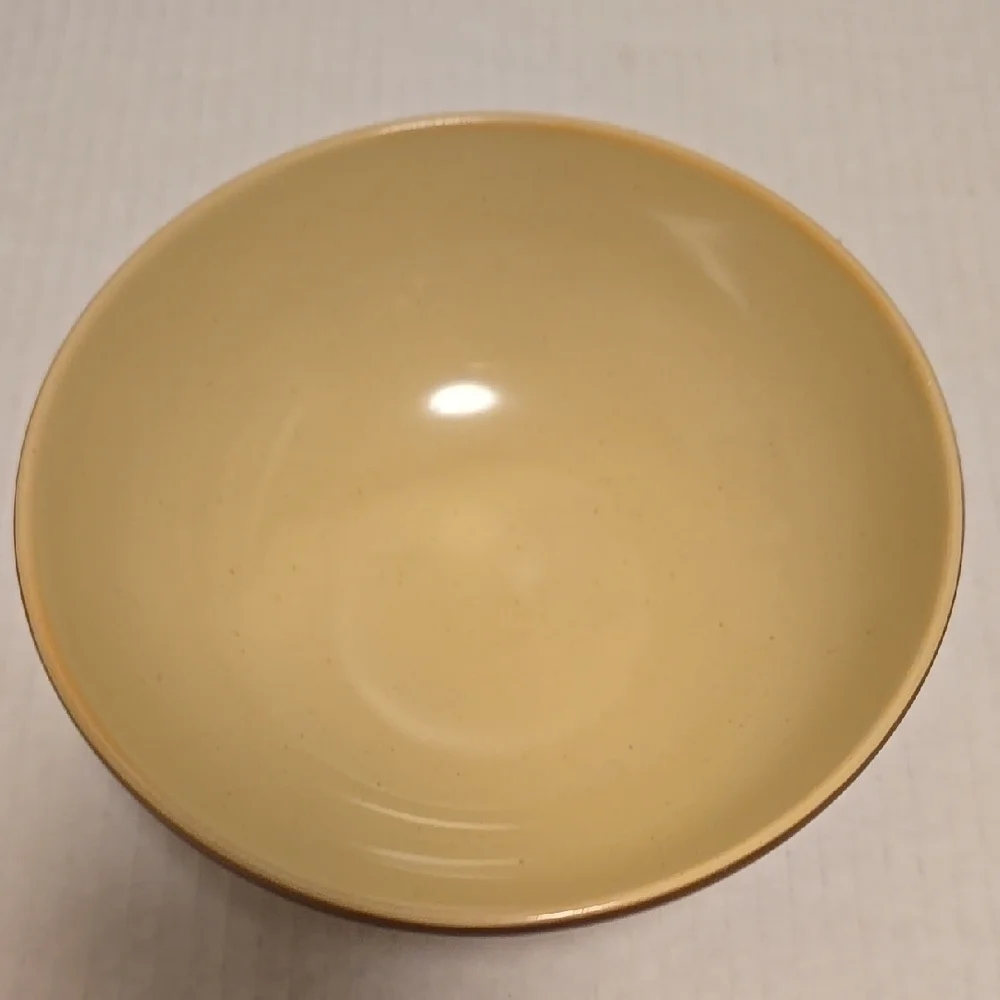 Set of 3 Elegant Pier 1 Red and Cream Ceramic Bowls